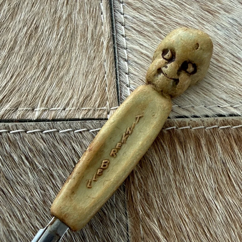 Vintage Walt Disney Tinkerbell Children’s Spoon - Carved Handle Sterling Silver
